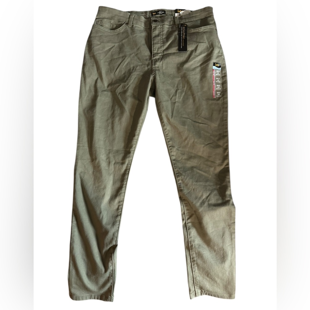 Lee Sculpting Olive Trousers - Picture 2 of 6